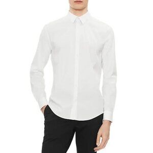Calvin Klein Slim Fit Stretch Button-Down Shirt